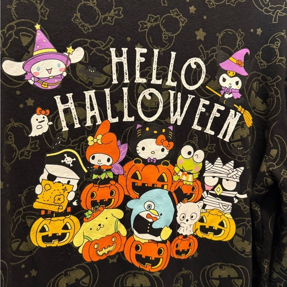 Hello Kitty and Friends Hello Halloween Sweatshirt Crew neck Size L - Picture 3 of 5